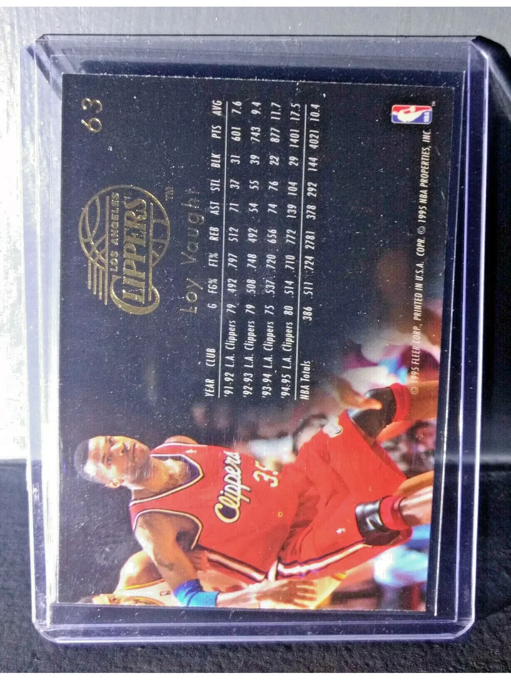 1995-96 Loy Vaught Flair #63 Basketball Card